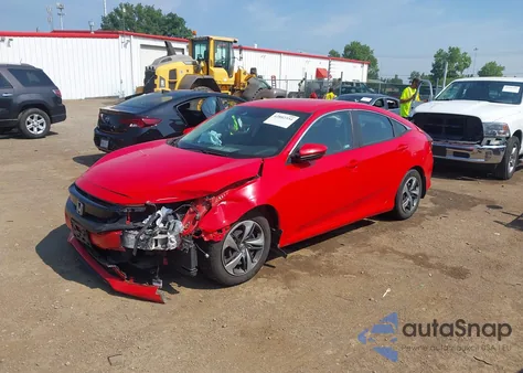 2020 Honda Civic Lx из США, поврежденный, VIN 2HGFC2F6XLH527344